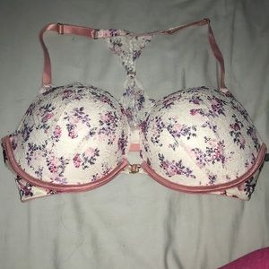 Pink push up date bra